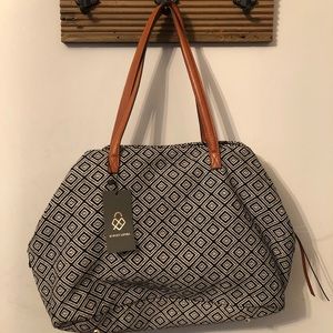 Street Level Diamond Printed Tote